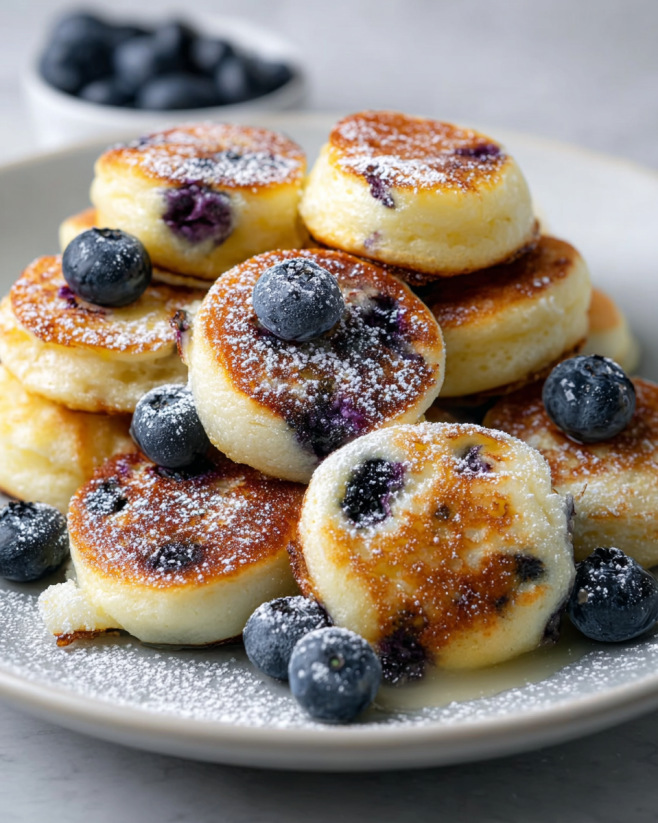 Blueberry Lemon Pancake Bites